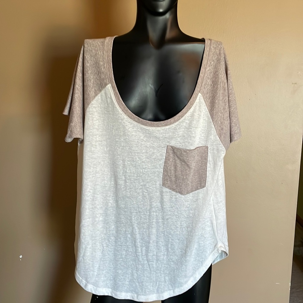 T-shirt worn but in good condition